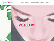 Tablet Screenshot of eyelandlash.com